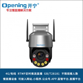 4.5寸20倍变焦双光监控直播智能球机